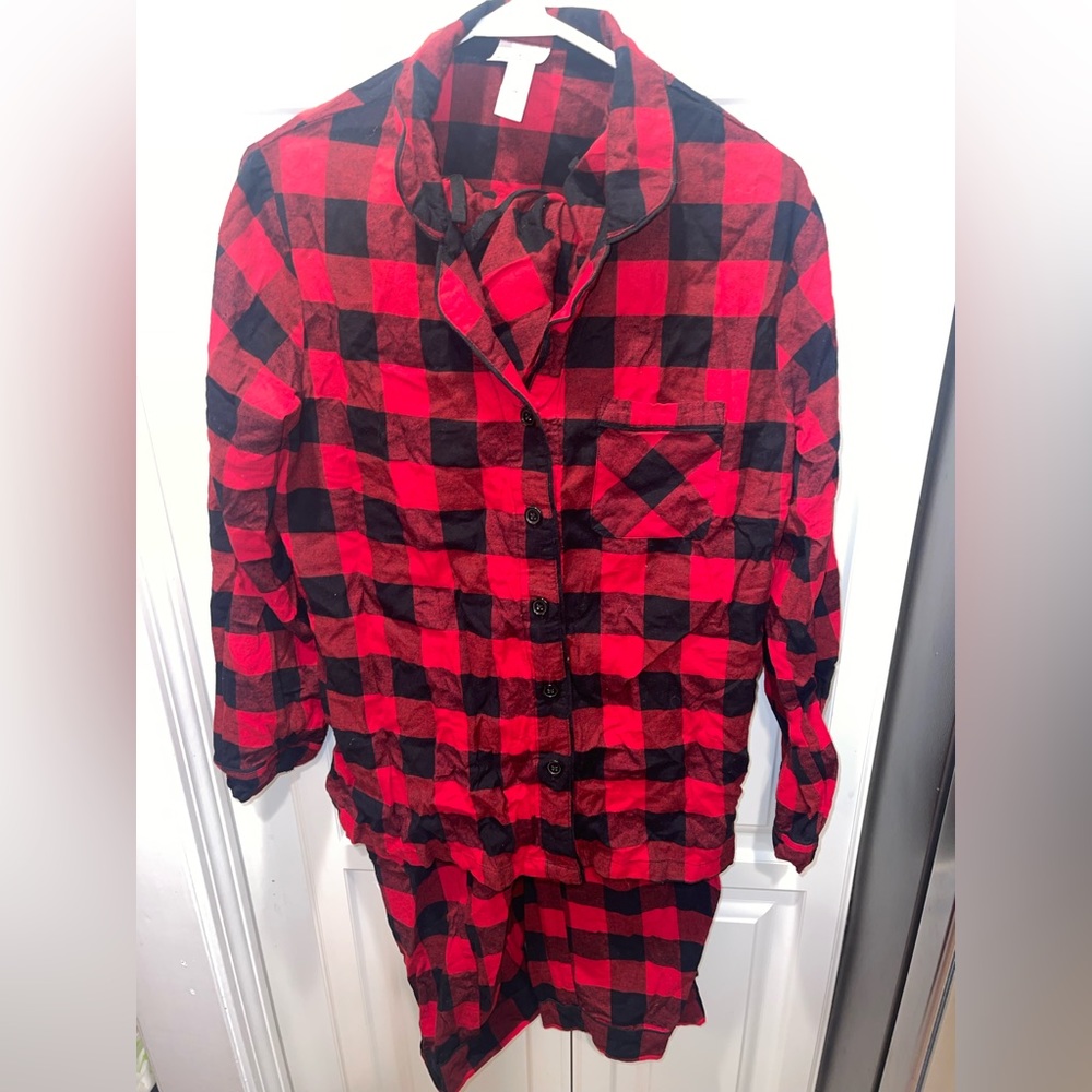 Wondershop Buffalo Plaid Christmas Pajamas Women’s M